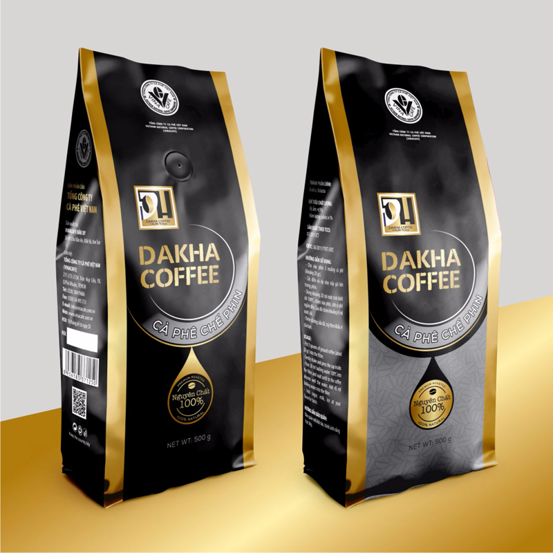Cà phê Đắk Hà chế phin truyền thống 0,5 kg/gói